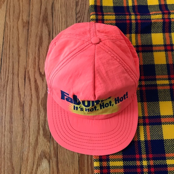 Vintage Fab Ultra SnapBack Orange Yellow Hat - Picture 2 of 7